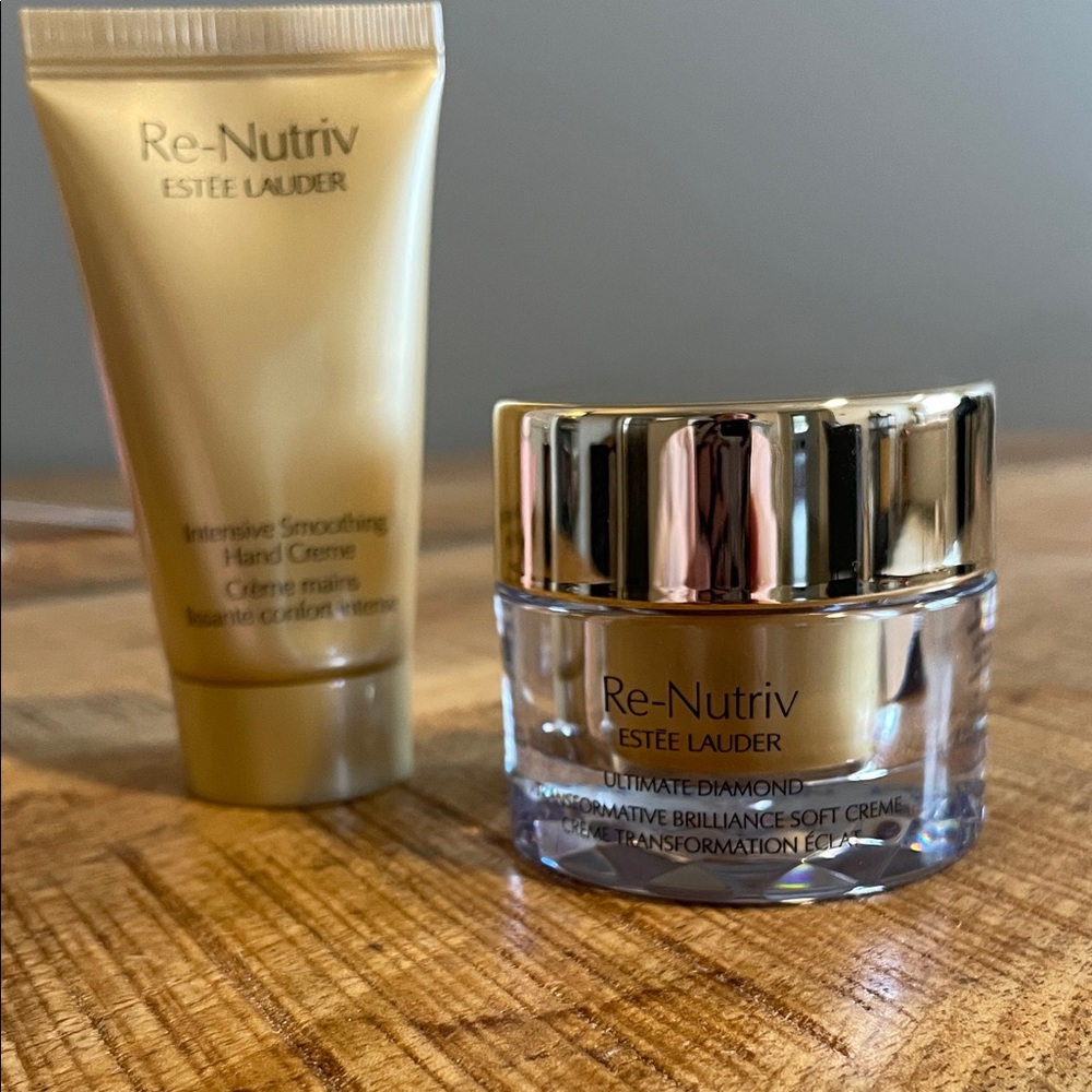 Estee Lauder Re-Nutriv Ultimate Diamond Cream AND Intensive Smoothing Hand Creme - Picture 1 of 6